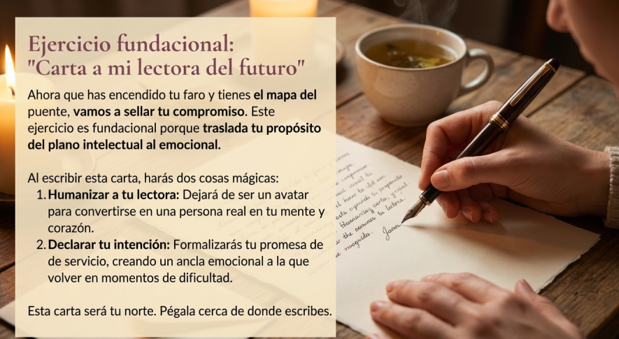 Carta a mi lectora del futuro: visualiza a quien te leerá