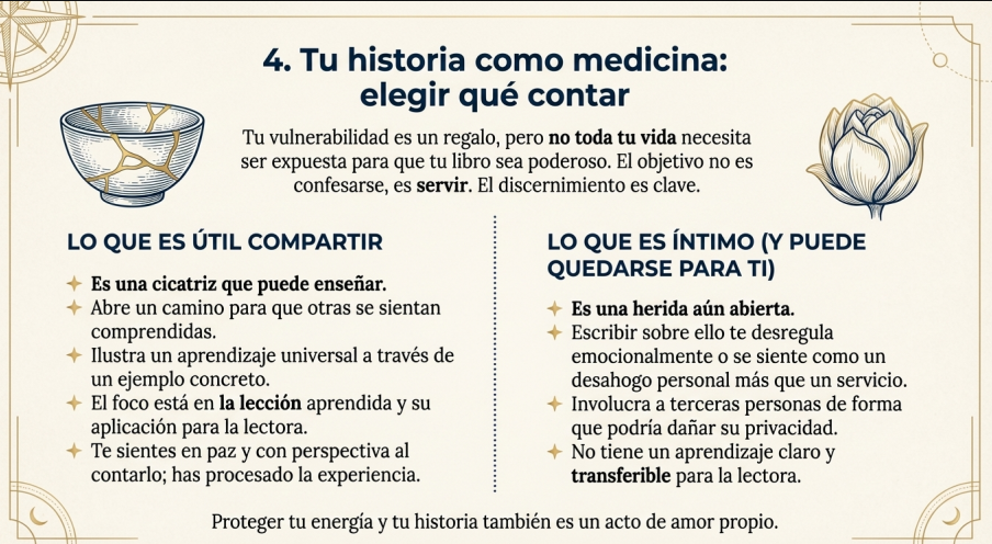Tu historia como medicina: elegir qué contar y qué proteger