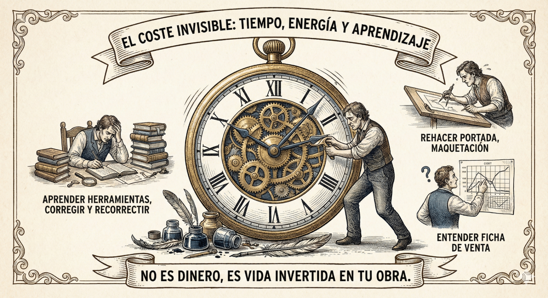El coste invisible de publicar gratis: tiempo, energía y aprendizaje