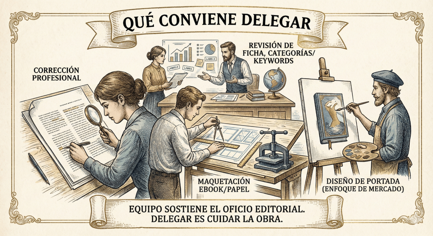 Qué conviene delegar a profesionales